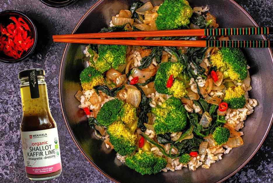 Fragrant Shallot and Kaffir Lime Broccoli Bowl