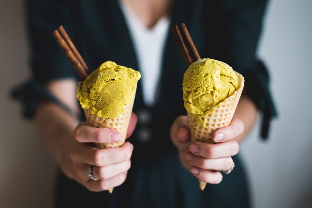 Vegan Turmeric Tea Ice Cream