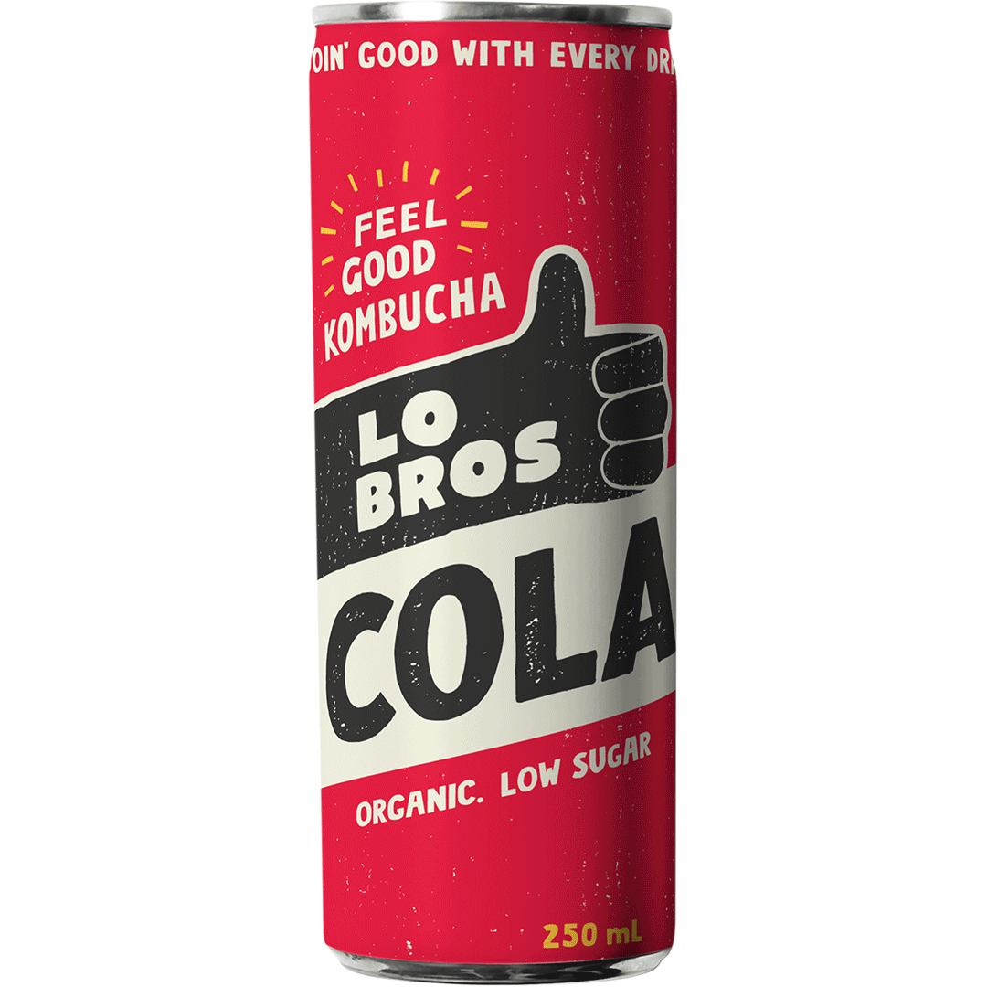 Kombucha Soda Cans - Cola 250ml | Slowood