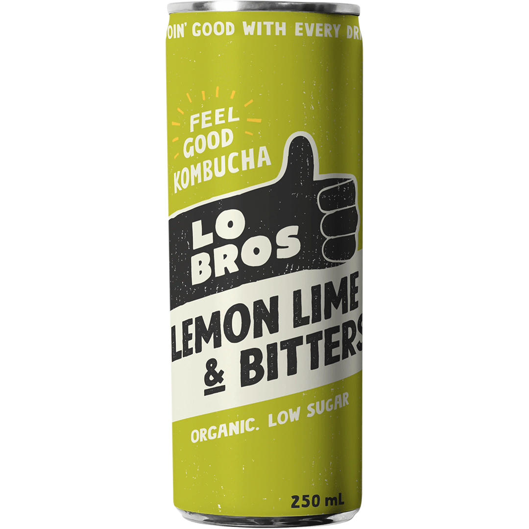 Organic Kombucha- Lemon, Lime & Bitters 250ml | Slowood