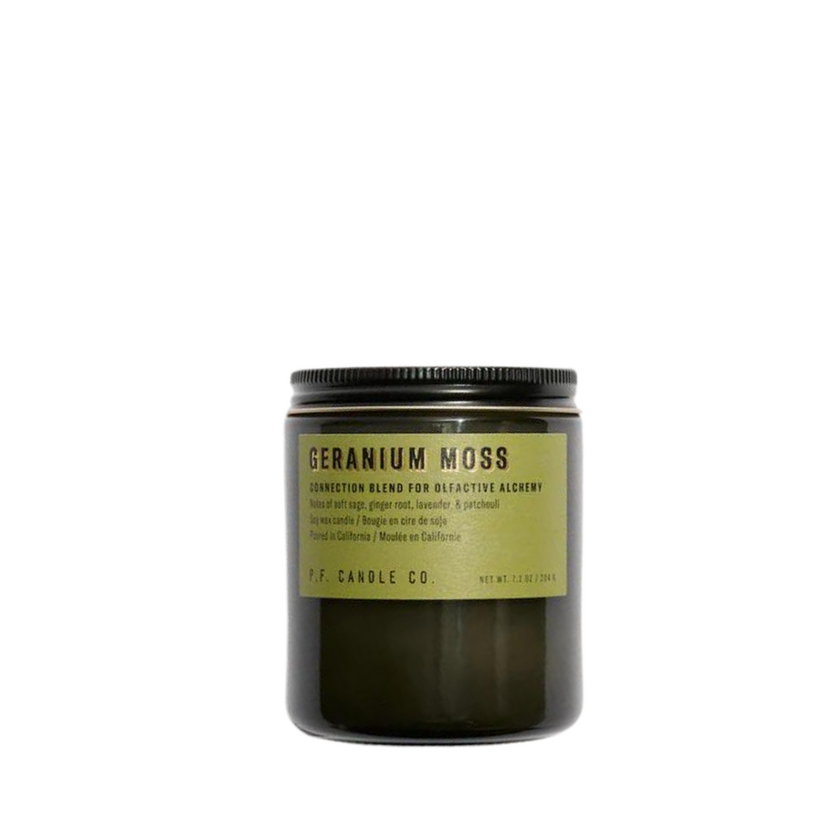 Geranium Moss Soy Candle - Slowood