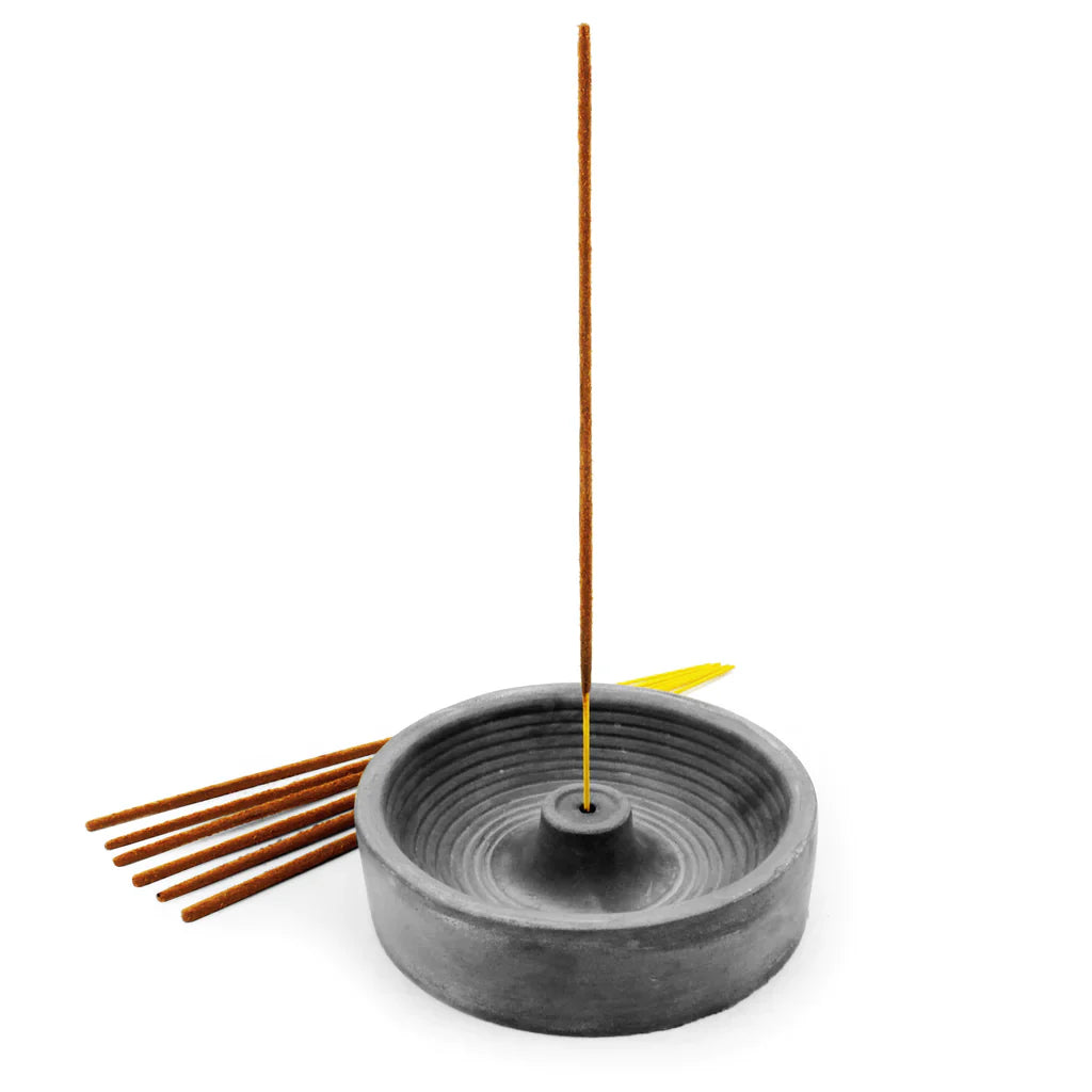 Cement Incense Holder (Round)