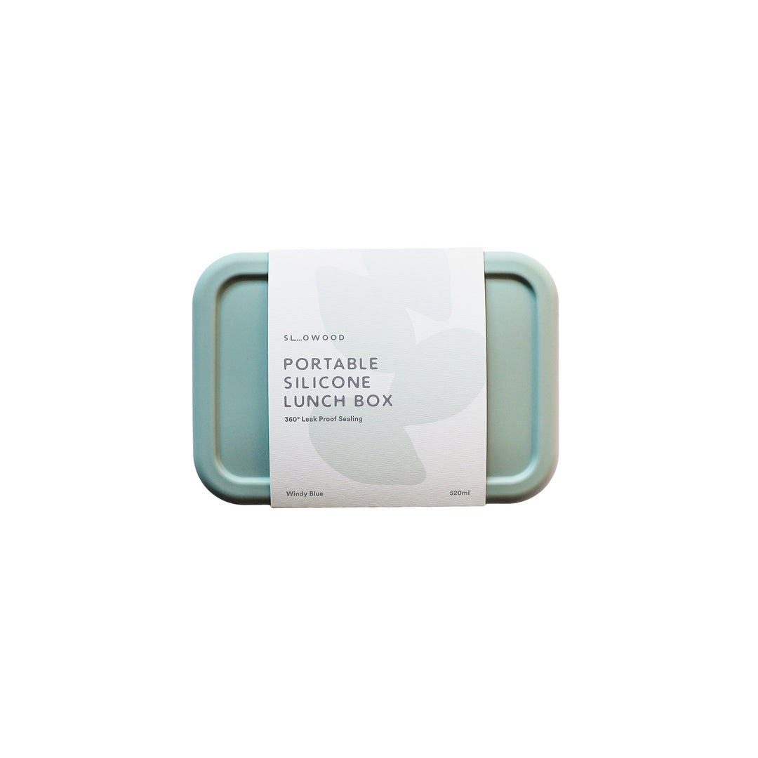 Silicone Lunch Box Windy Blue 520ml - Slowood