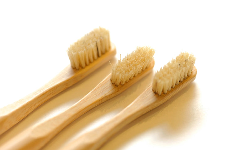 Natural Bristle Bamboo Toothbrush (Horsehair) - Adult (3 Pcs)