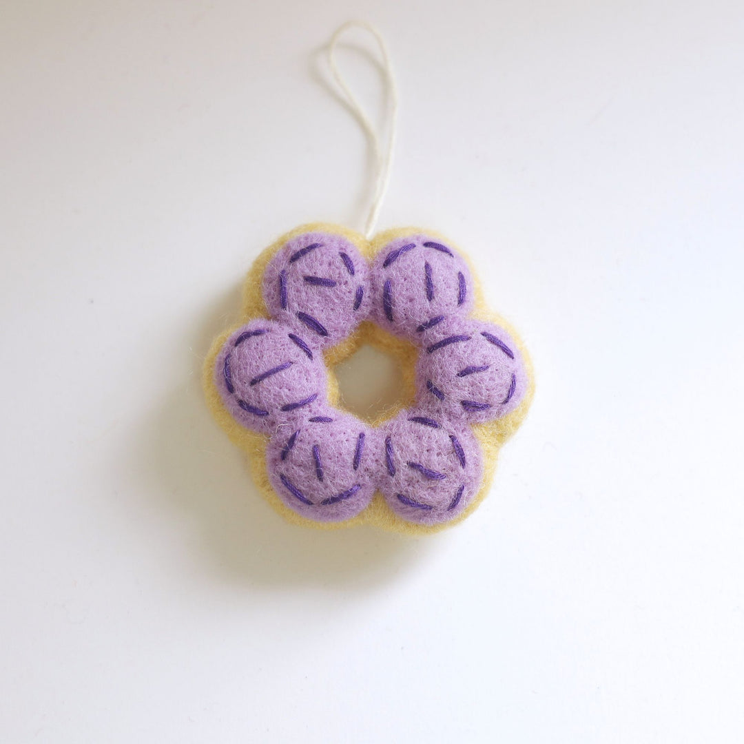 Donut Ornament Purple