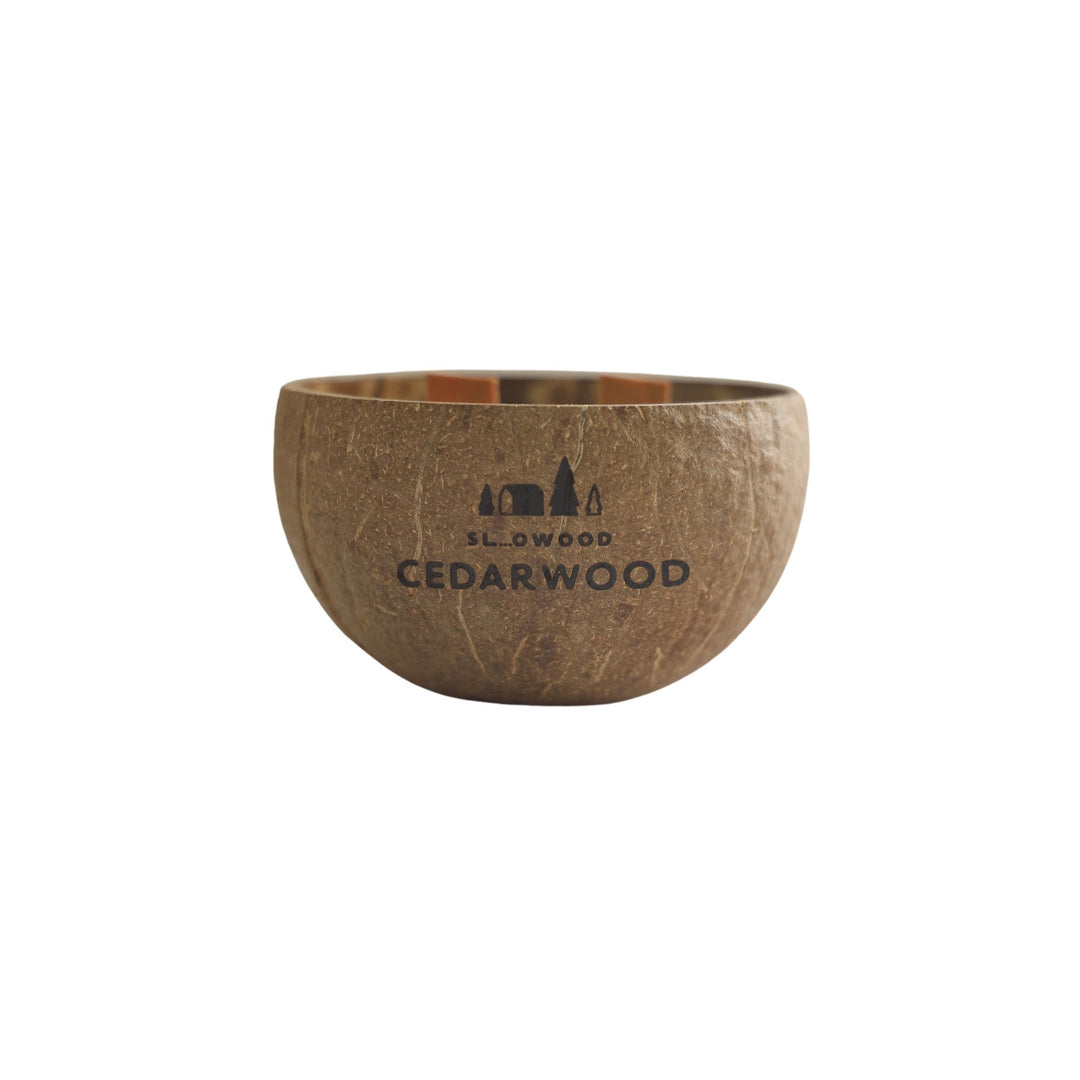 Special Edition - Natural Essential Oil Coconut Shell Candle 200g x 2pcs Cedar Wood