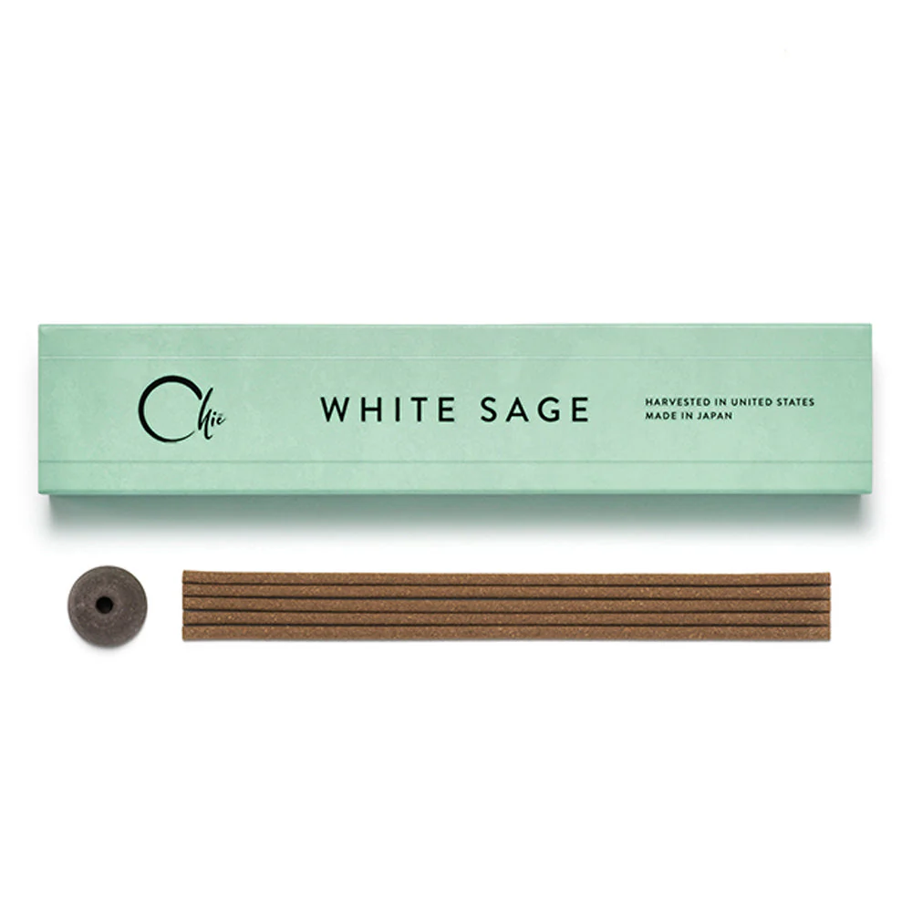 White Sage Incense (30 sticks with holder)