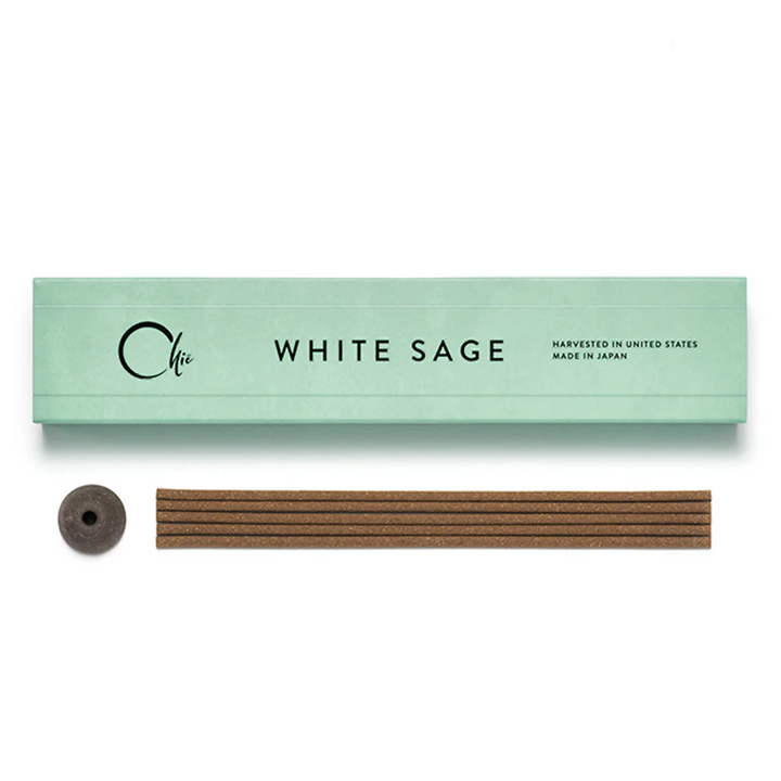 White Sage Incense (30 sticks with holder)