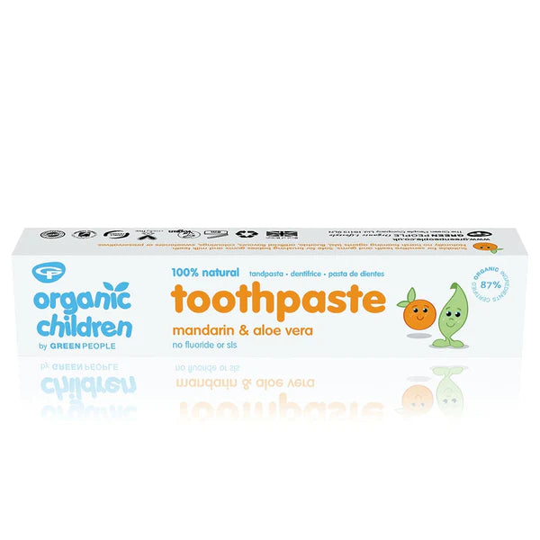 Organic Kids Toothpaste - Mandarin and Aloe Vera - Slowood