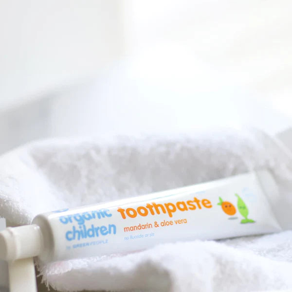 Organic Kids Toothpaste - Mandarin and Aloe Vera - Slowood