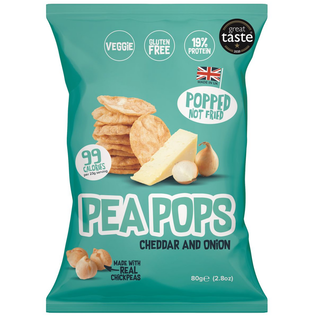 Pea Pops Cheddar & Onion 80g