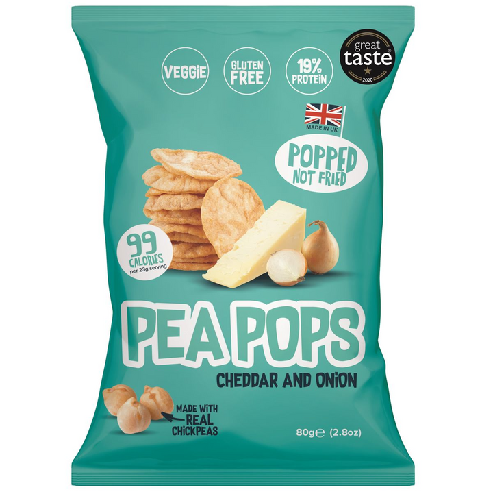 Pea Pops Cheddar & Onion 80g