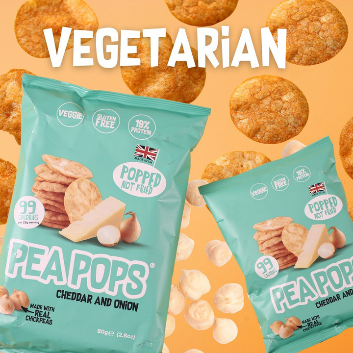 Pea Pops Cheddar & Onion 80g