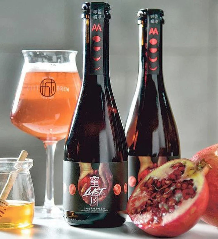 Honeymoon LUST - Pomegranate Perfume-lemon Sparkling Mead 375ml - Slowood