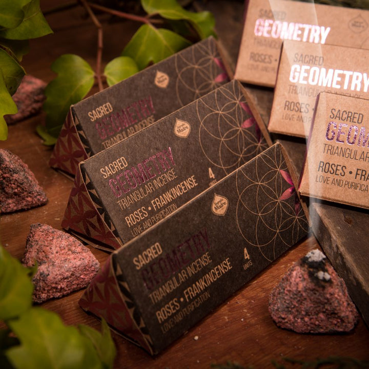 Incense Triangular Sacred Geometry - Rose & Olibanum - Slowood