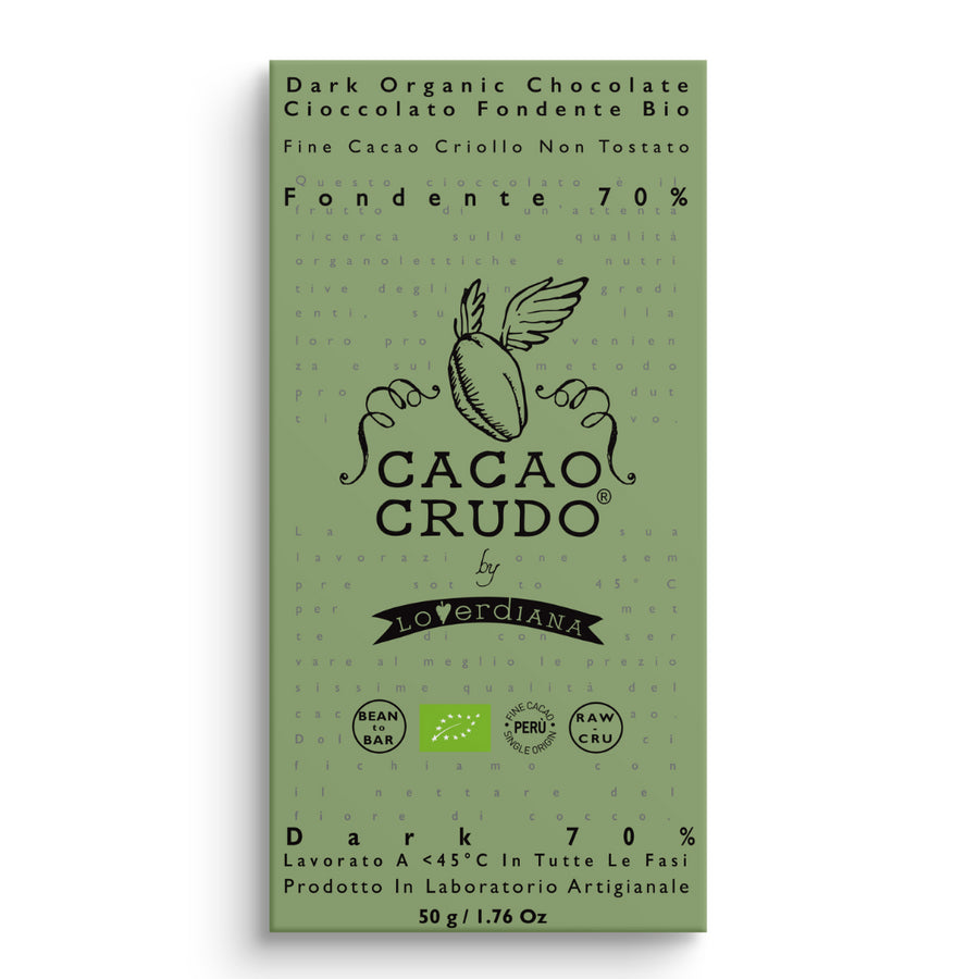 Organic Dark 70% Chocolate Bar 50g - Slowood