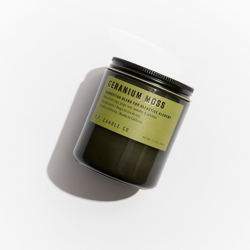 Geranium Moss Soy Candle - Slowood