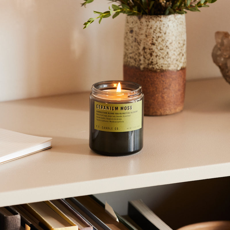 Geranium Moss Soy Candle - Slowood