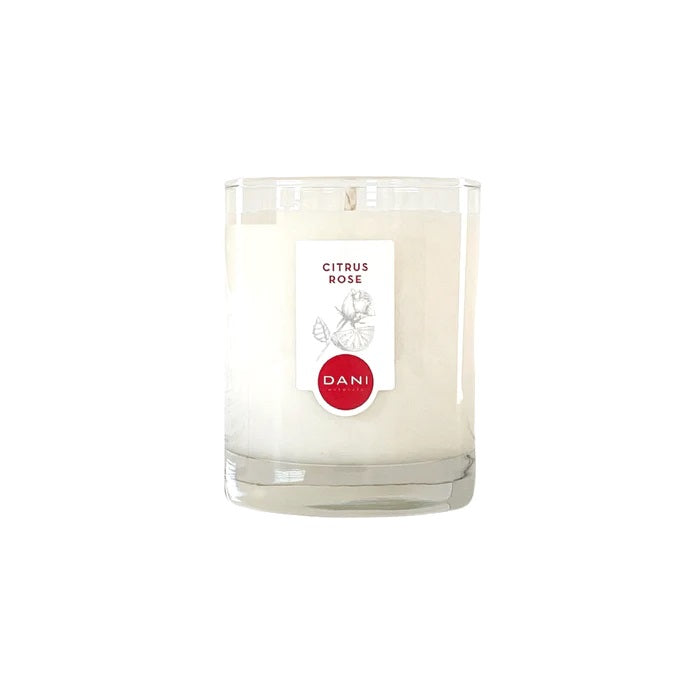 Citrus Rose Glass Candle - Slowood