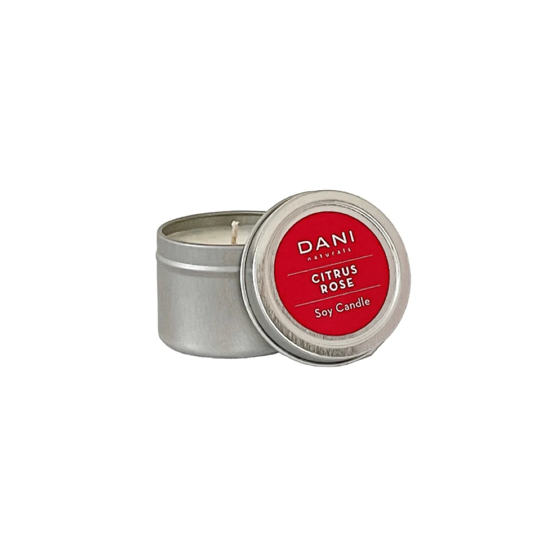 Citrus Rose Travel Tin Candle - Slowood