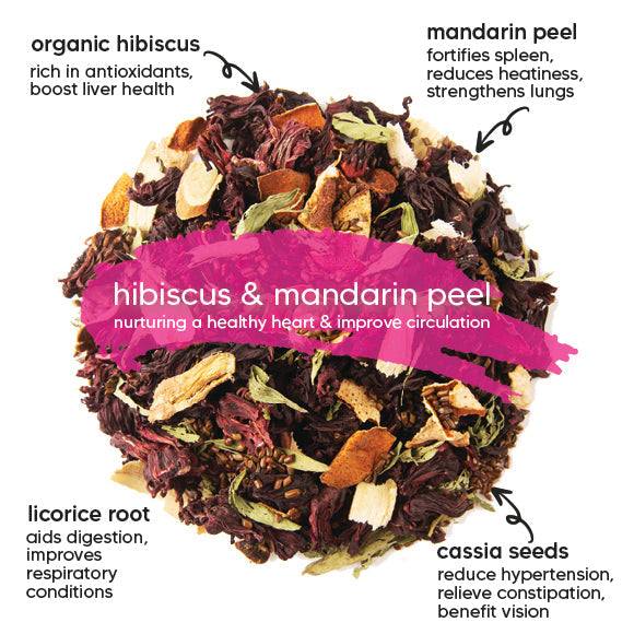 Hibiscus & Mandarin Peel - Complete Stress Release (10 teabags) - Slowood