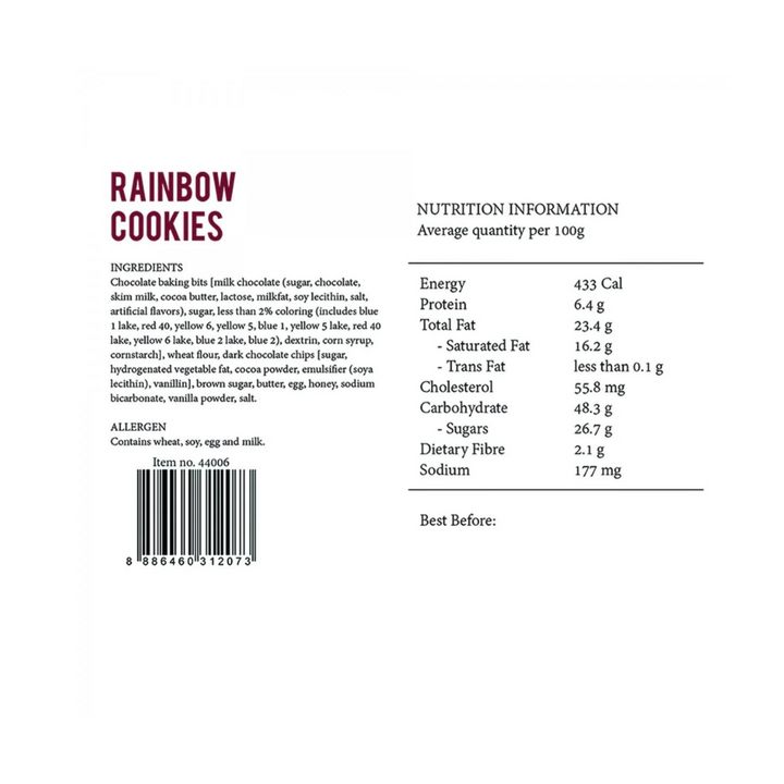 Rainbow Cookies 100g