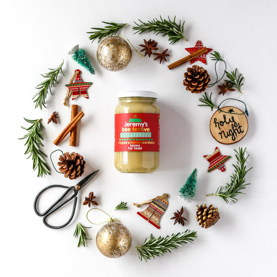 Bee Festive Whipped Honey 480g - Slowood