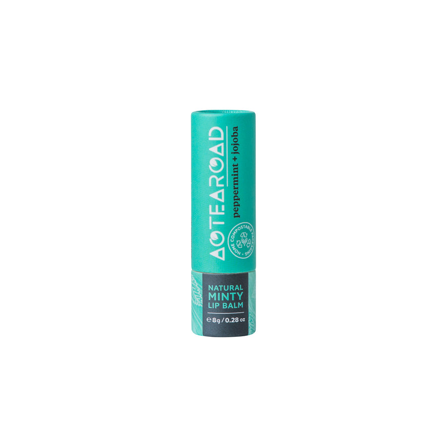 Organic Lip Balm Peppermint + Jojoba 8g - Slowood