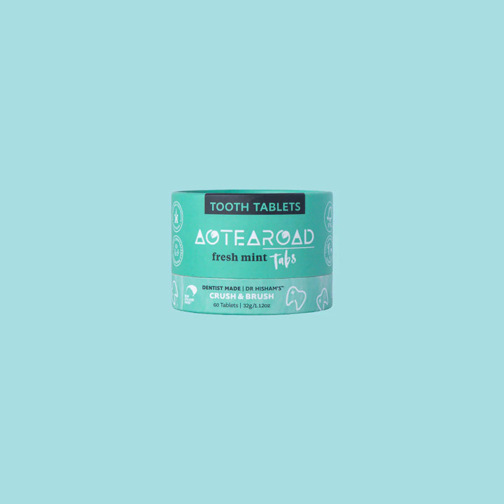 Aotearoad Tooth Paste Tablets Fresh Mint (60 Tablets) - Slowood