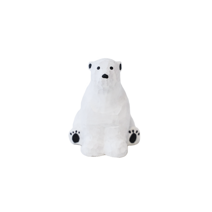 Handmade Wooden Carving Polar Bear - Slowood