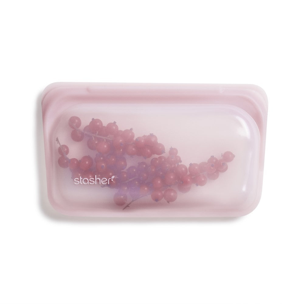 Reusable Silicone Snack Bag (Rose Quartz) - Slowood