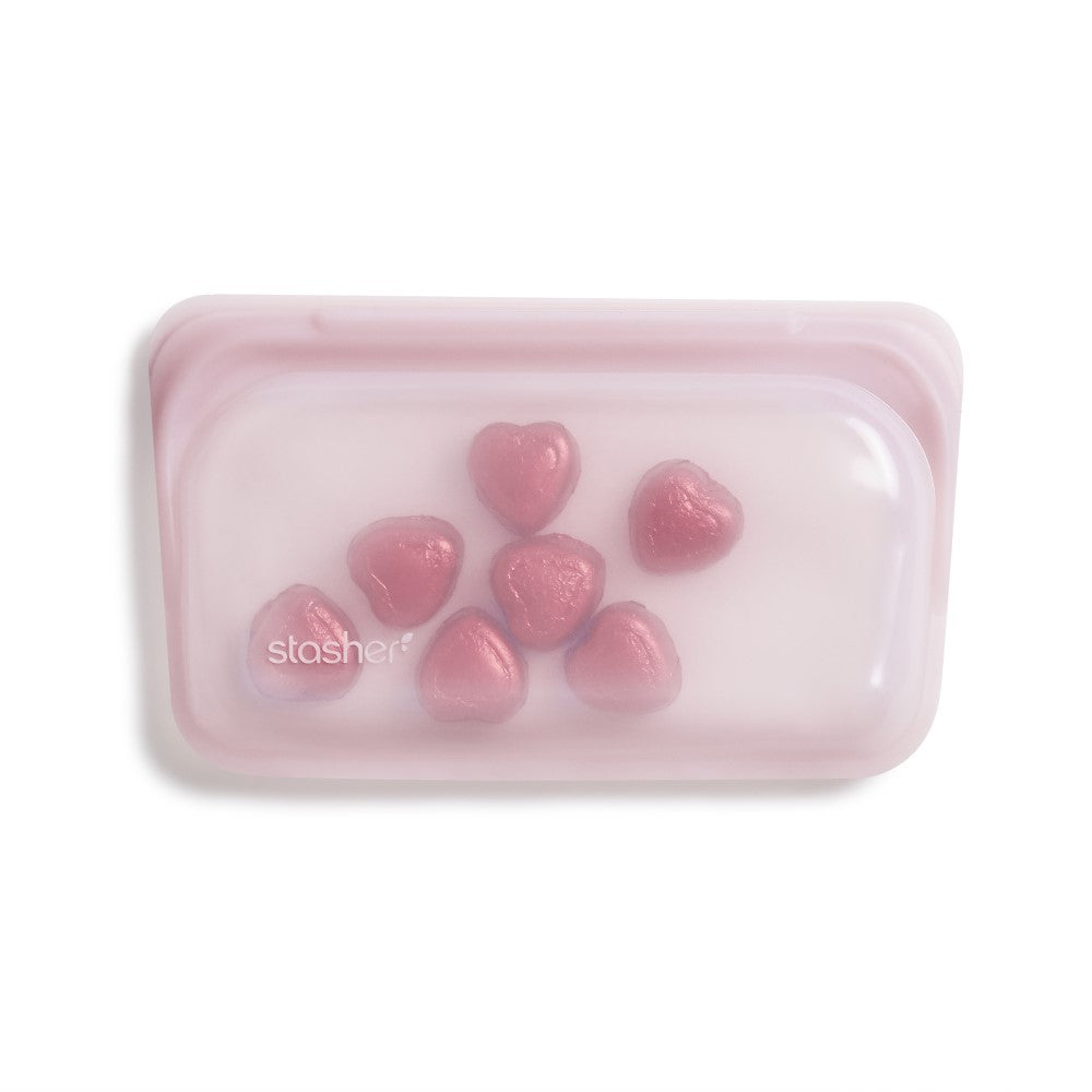 Reusable Silicone Snack Bag (Rose Quartz) - Slowood