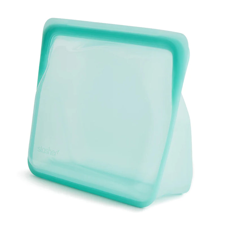 Reusable Silicone Stand-Up Bag (Aqua) - Slowood