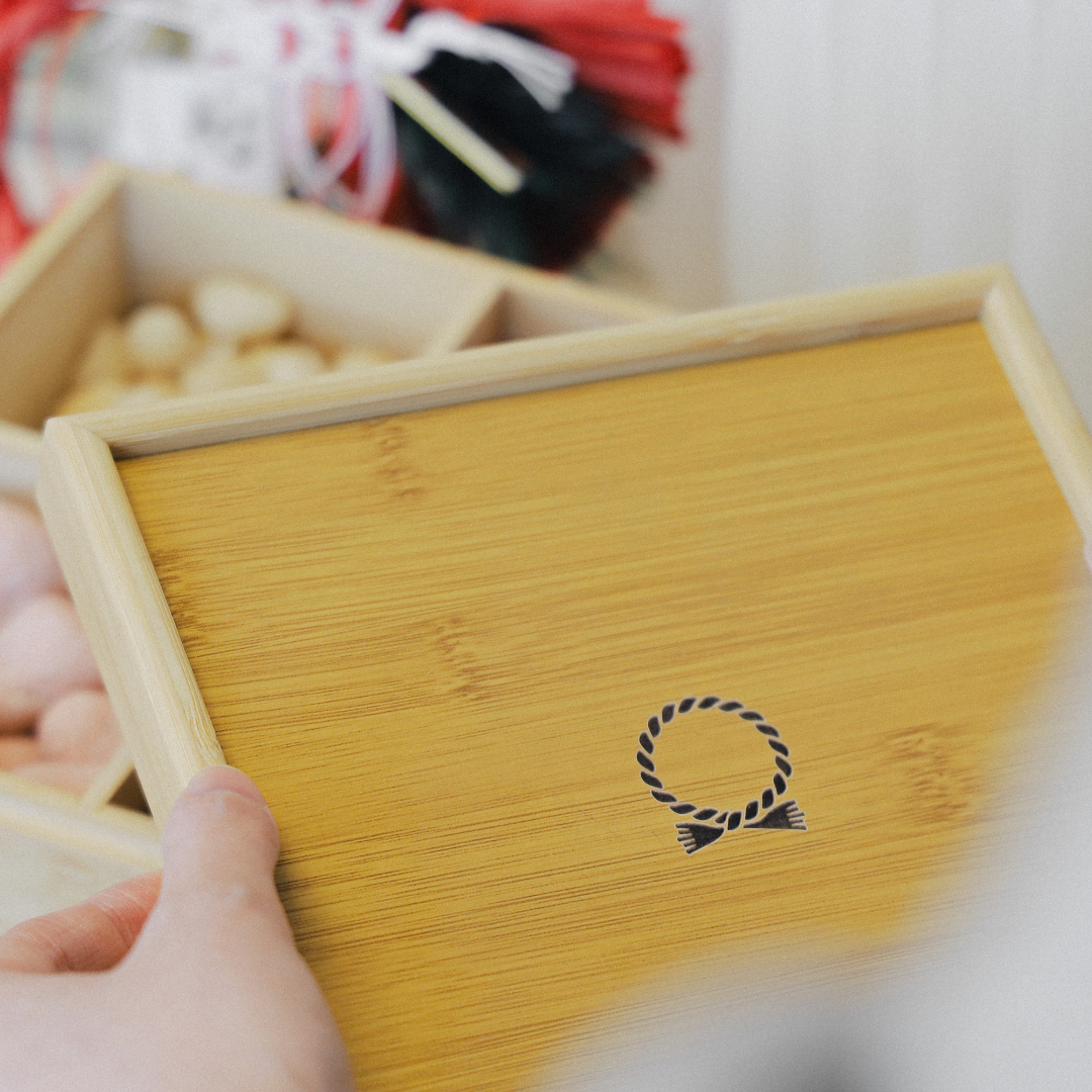 Bamboo New Year Candy Box - Four Grids - Slowood