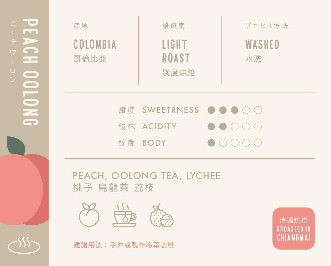 Coffee Drip Bag -Peach oolong