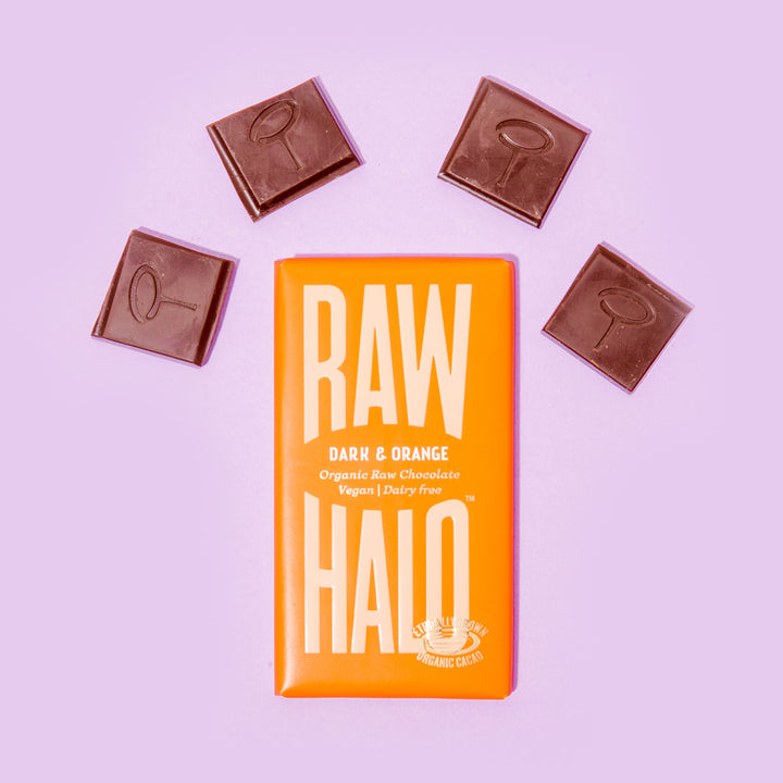 Dark & Orange Vegan Chocolate 35g - Slowood