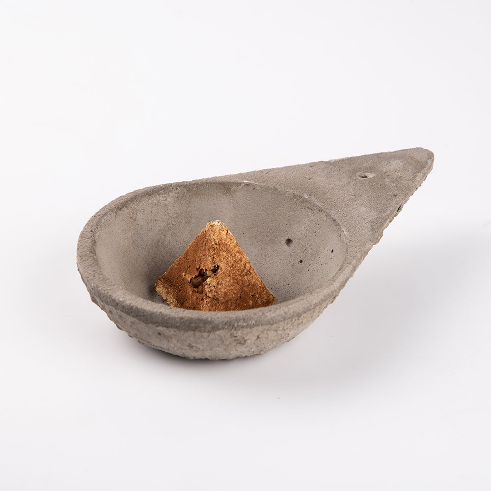 Triangle Cement Incense Burner - Slowood