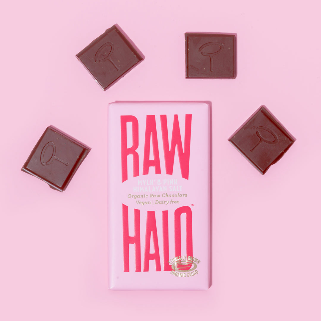 Mylk & Pink Salt Vegan Chocolate 35g - Slowood