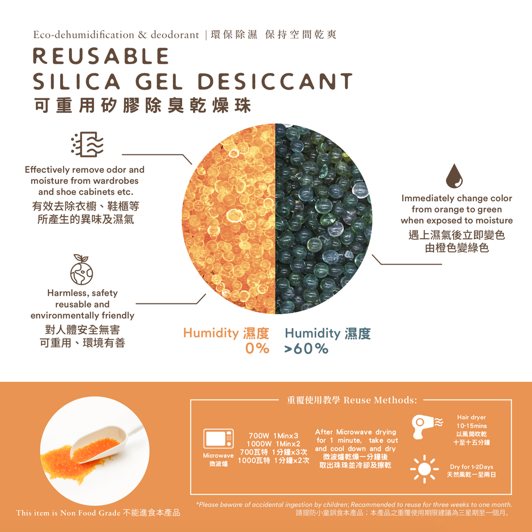 Reusable Silica Gel Desciccant (Sold Per 200G)