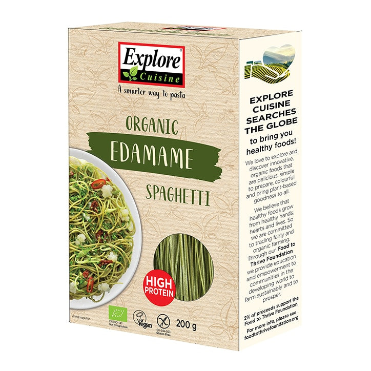 Organic Gluten Free Edamame Bean Spaghetti 200g - Slowood