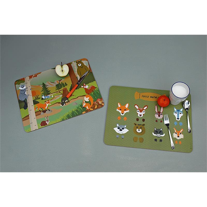 Placemat Forest Animals Mix Set/2 - Slowood