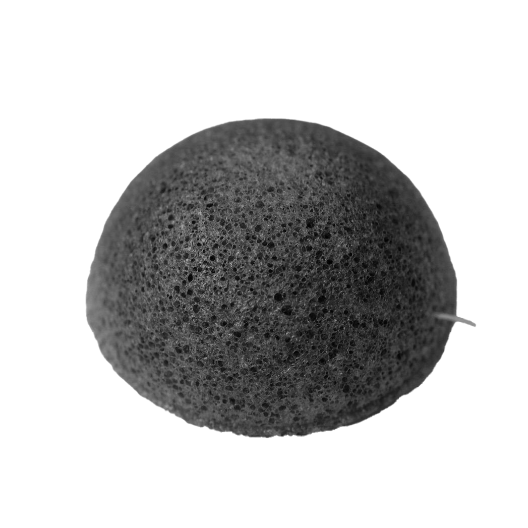 Konjac Facial Sponge - Bamboo Charcoal - Slowood