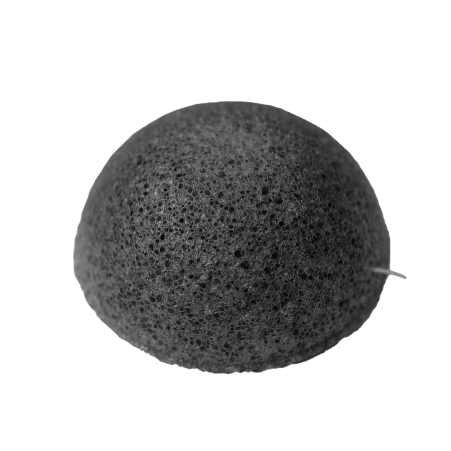 Konjac Facial Sponge - Bamboo Charcoal - Slowood