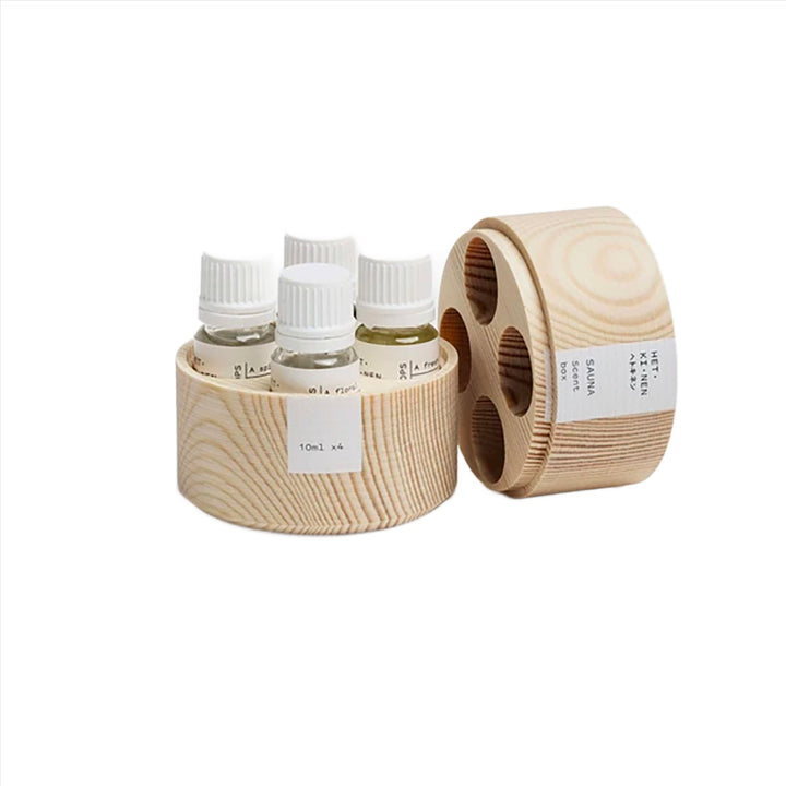 Sauna Scent  Gift Box (4 Scents, Story & Wood Box) - Slowood