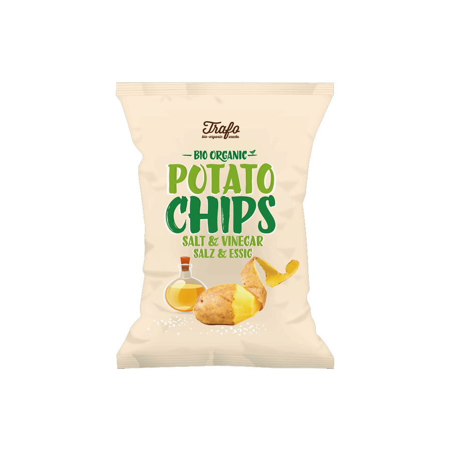 Organic Salt & Vinegar Crisps 125g - Slowood