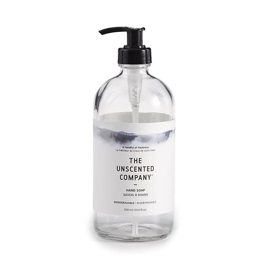 The Unscented Company - Unscented Hand Soap, 500ml (Glass/Plastic Bottle) - Slowood