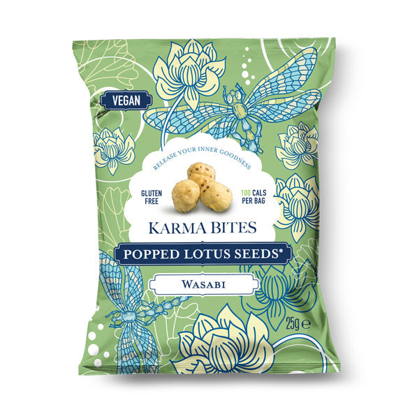 Wasabi Popped Lotus Seeds 25g - Slowood