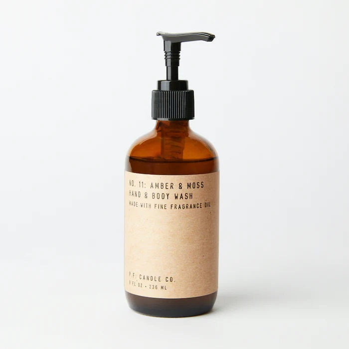 Hand & Body wash 8 oz - Amber & Moss - Slowood