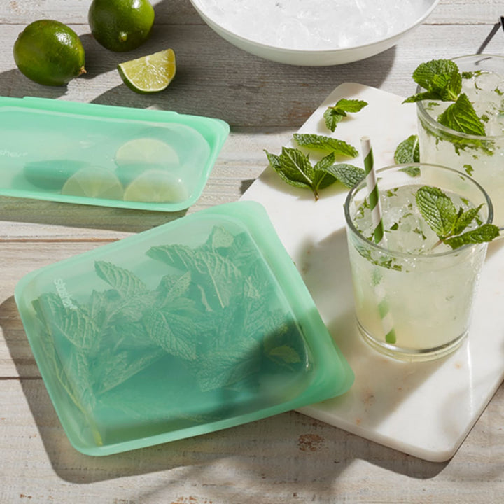 Reusable Silicone Sandwich Bag (Mint) - Slowood