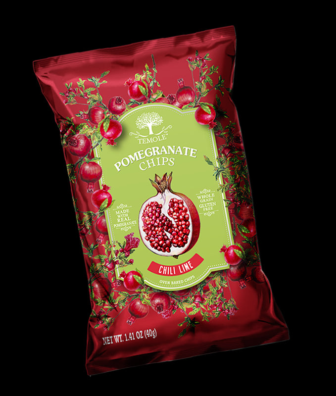 Pomegranate Chips Chili Lime 40g - Slowood